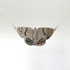 Red Admiral Butterfly Necklace, Sterling Silver