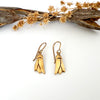 Kōwhai Flower earrings, Gold Plated