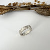 Wood Grain Ring, Sterling SIlver