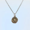 Sunflower Necklace, Bronze