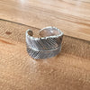 Feather wrap around ring, Sterling Silver