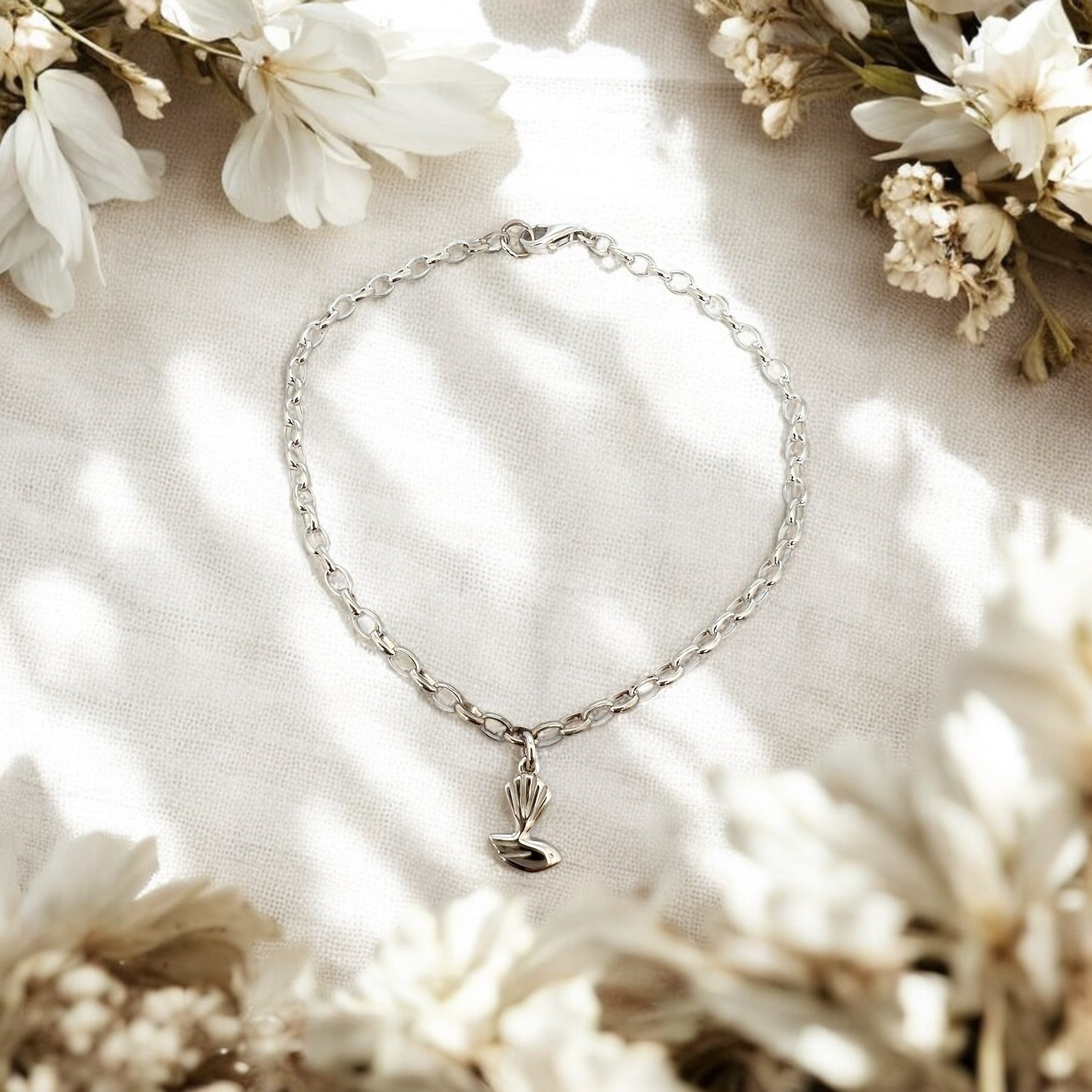 Pīwakawaka - Fantail Charm Bracelet