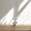 Pīwakawaka - Fantail Necklace, Sterling Silver