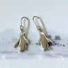 Petite Silver Kororā Penguin Earrings — Hooks or Hoops