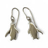 Petite Silver Kororā Penguin Earrings — Hooks or Hoops