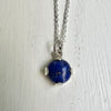 Lapis Lazuli Gemstone Necklace – Handcrafted Sterling Silver Pendant