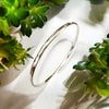 Bangle, 3mm wide, Hammered Sterling Silver