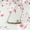 Charming Pīwakawaka Silver Necklace – Petite Bird on Branch Design