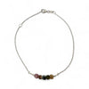 Tourmaline Bead Bracelet – Delicate Sterling Silver Chain