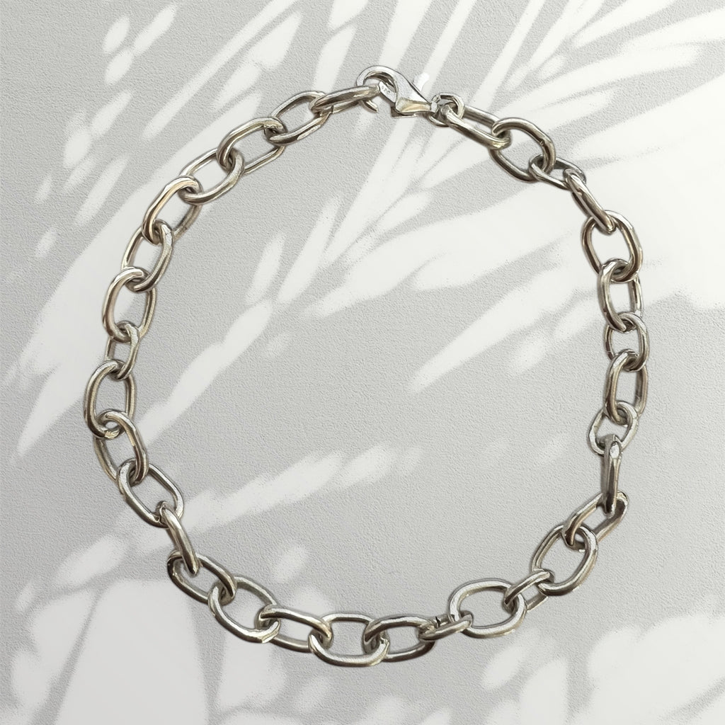 Heavyweight Handmade Silver Link Bracelet