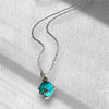 Copper Turquoise Gemstone Necklace – Handcrafted Sterling Silver Pendant