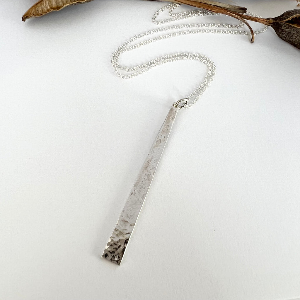 Toki Blade Necklace, Sterling Silver