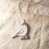 Tauhou- Waxeye and Mānuka Necklace, Sterling Silver