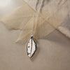 Pōhutukawa Leaf Necklace, Sterling Silver