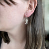 Pīwakawaka - Fantail Earrings, Sterling Silver