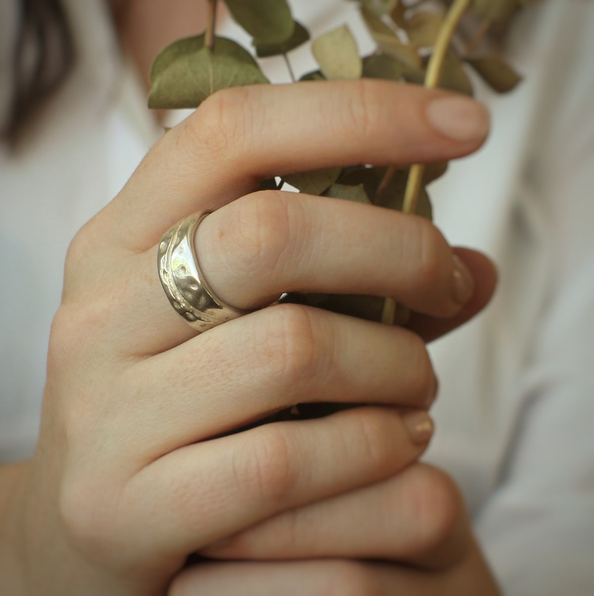 Dimple Ring Silver Dimple Ring | Tania Mallow Jewellery NZ