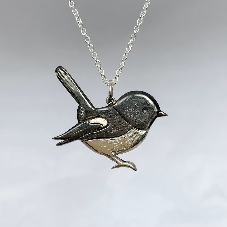 Miromiro - Tomtit Necklace, Sterling Silver