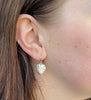 Monstera Leaf Earrings, Sterling Silver