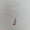 Petite Pīwakawaka - Fantail Necklace, Sterling Silver