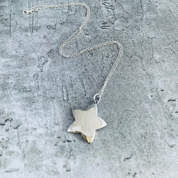 Morning Star Necklace, Sterling Silver