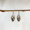 Pōhutukawa Leaf earrings, sterling silver