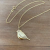 Tauhou- Waxeye Necklace, Gold Plated