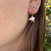 Kiwi Earrings, Sterling Silver